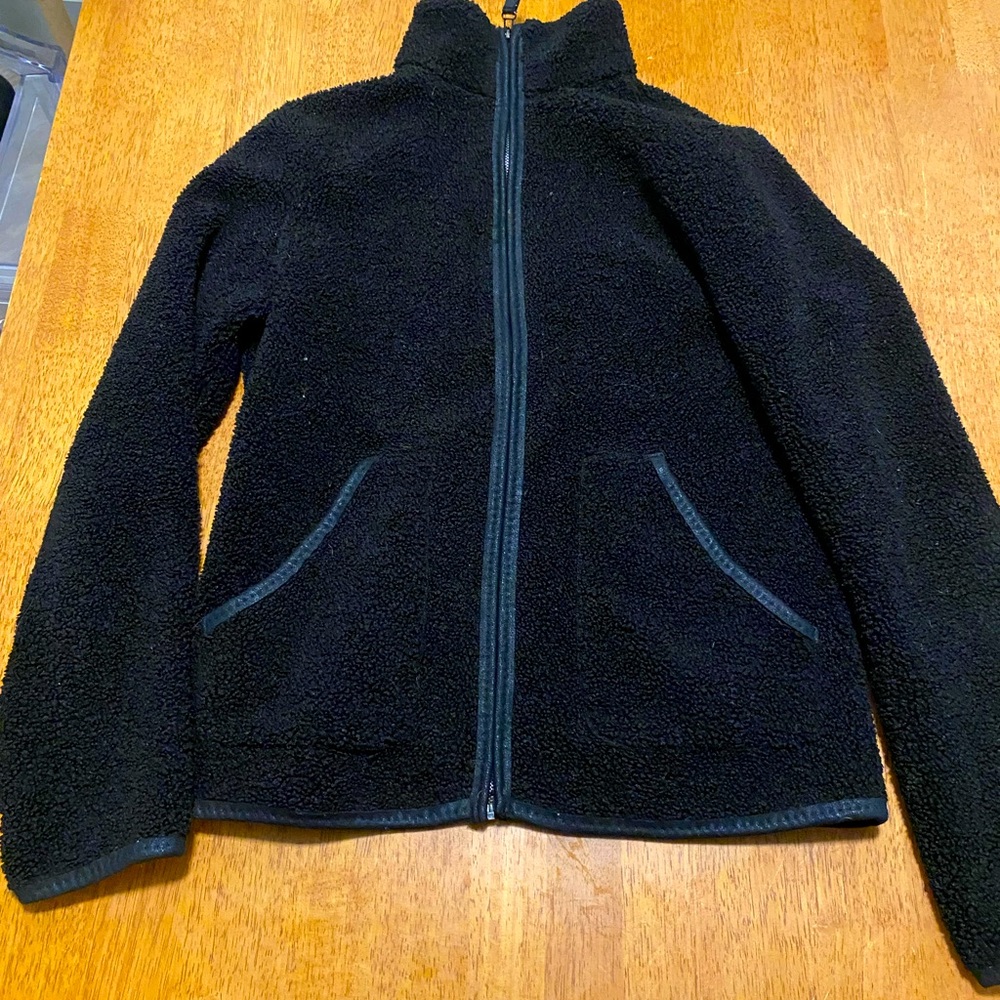 Black teddy jacket small